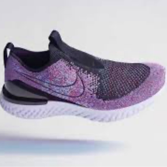 Nike Epic Phantom React Flyknit FK Purple/Black Sz 9 BV0417 002 Men - Picture 1 of 8
